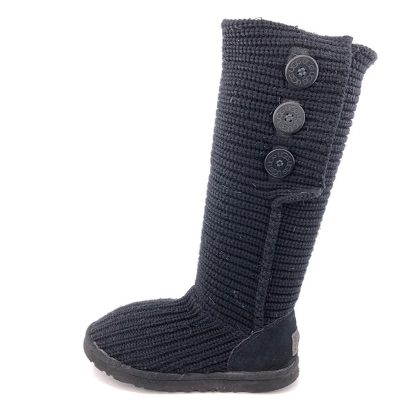 UGG Australia 'Classic Cardy' Tall Knit Winter Boots 7 - Picture 1 of 12